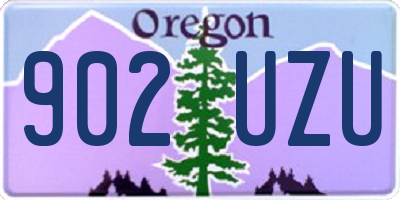OR license plate 902UZU