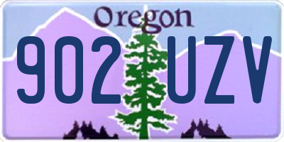OR license plate 902UZV