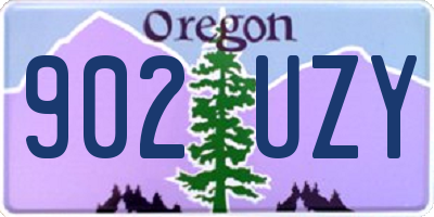 OR license plate 902UZY