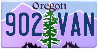 OR license plate 902VAN