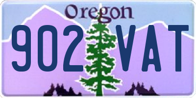 OR license plate 902VAT