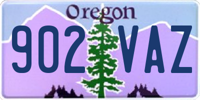 OR license plate 902VAZ