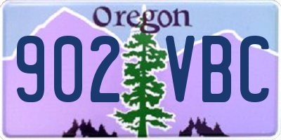 OR license plate 902VBC