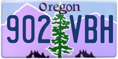 OR license plate 902VBH