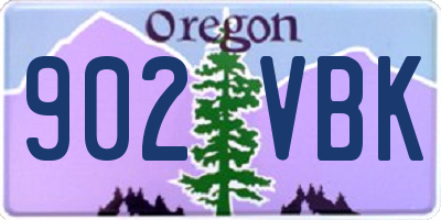 OR license plate 902VBK