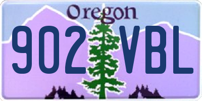 OR license plate 902VBL