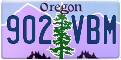 OR license plate 902VBM