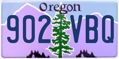 OR license plate 902VBQ