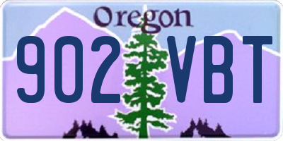 OR license plate 902VBT