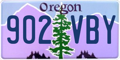 OR license plate 902VBY