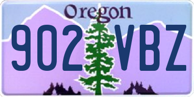 OR license plate 902VBZ