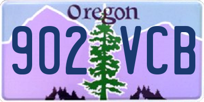 OR license plate 902VCB