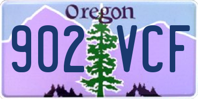 OR license plate 902VCF