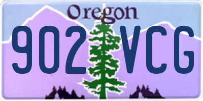 OR license plate 902VCG