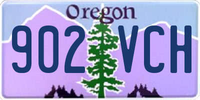 OR license plate 902VCH