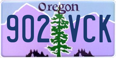 OR license plate 902VCK