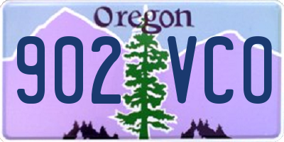 OR license plate 902VCO