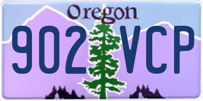 OR license plate 902VCP