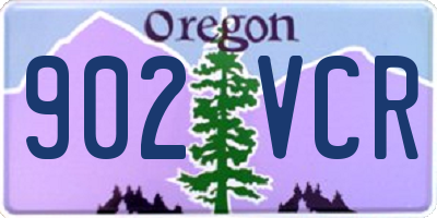 OR license plate 902VCR