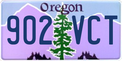 OR license plate 902VCT