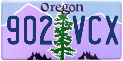 OR license plate 902VCX