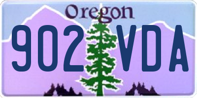 OR license plate 902VDA