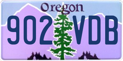OR license plate 902VDB