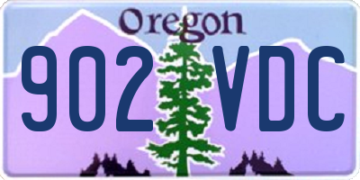 OR license plate 902VDC