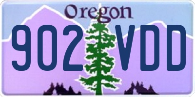 OR license plate 902VDD