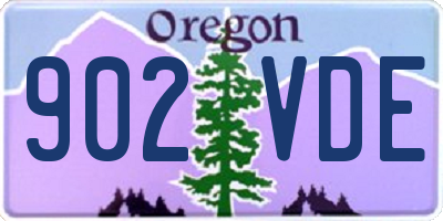OR license plate 902VDE