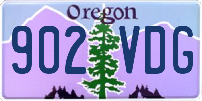 OR license plate 902VDG