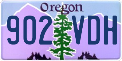 OR license plate 902VDH