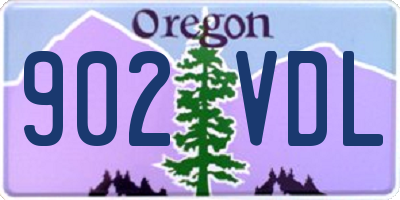 OR license plate 902VDL