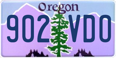 OR license plate 902VDO