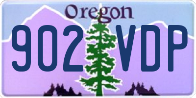 OR license plate 902VDP