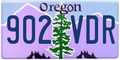 OR license plate 902VDR