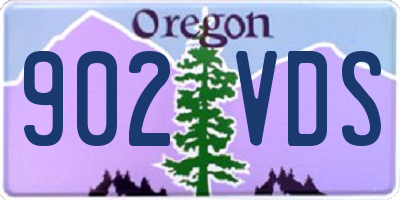 OR license plate 902VDS