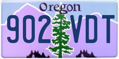OR license plate 902VDT