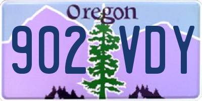 OR license plate 902VDY