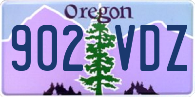 OR license plate 902VDZ
