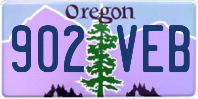 OR license plate 902VEB