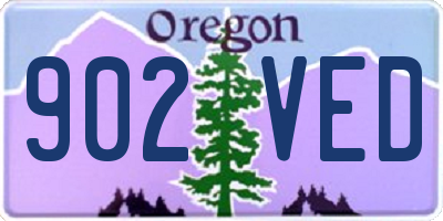 OR license plate 902VED