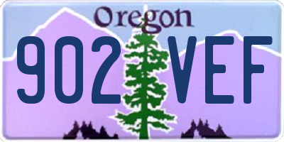 OR license plate 902VEF