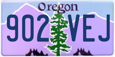 OR license plate 902VEJ