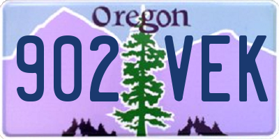 OR license plate 902VEK