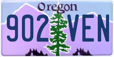 OR license plate 902VEN