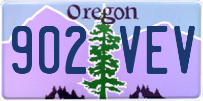 OR license plate 902VEV