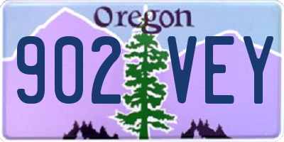 OR license plate 902VEY