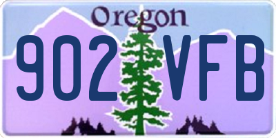 OR license plate 902VFB