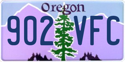 OR license plate 902VFC